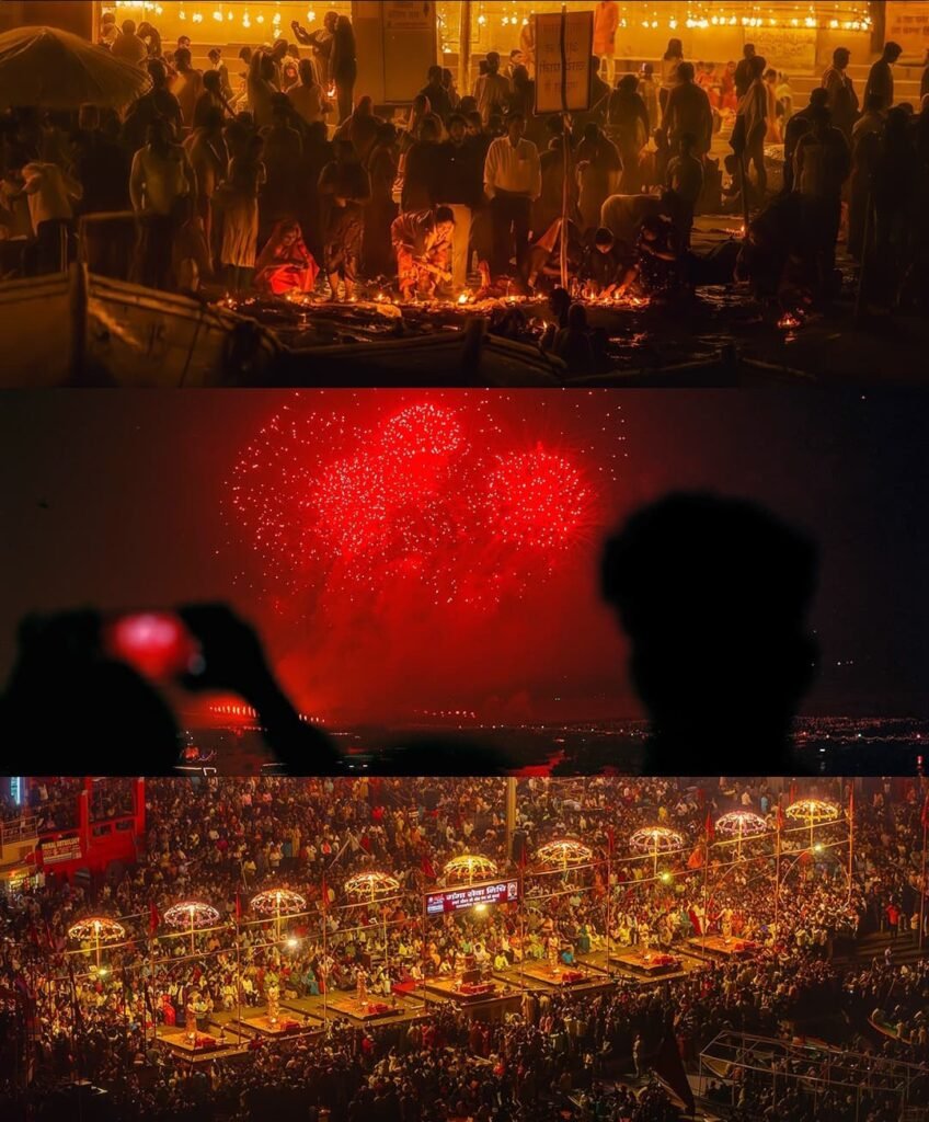 Dev Deepawali Varanasi 2026 ghats illuminated with diyas during Ganga Aarti